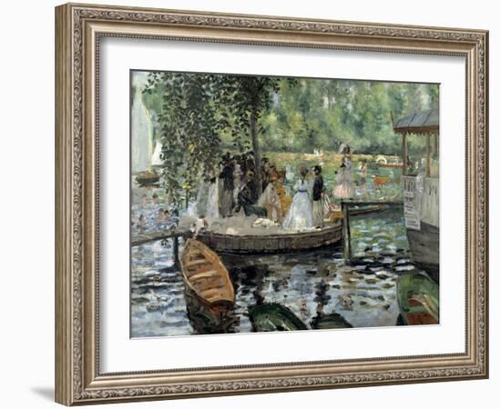 La Grenouillère, 1869-Pierre-Auguste Renoir-Framed Giclee Print