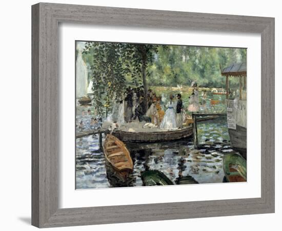 La Grenouillère, 1869-Pierre-Auguste Renoir-Framed Giclee Print