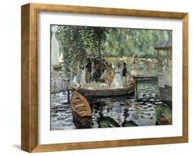 La Grenouillère, 1869-Pierre-Auguste Renoir-Framed Giclee Print