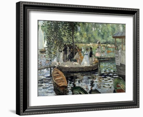 La Grenouillère, 1869-Pierre-Auguste Renoir-Framed Giclee Print