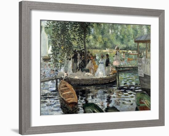 La Grenouillère, 1869-Pierre-Auguste Renoir-Framed Giclee Print