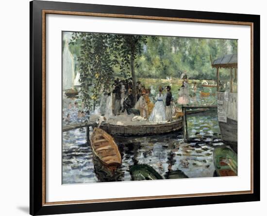 La Grenouillère, 1869-Pierre-Auguste Renoir-Framed Giclee Print