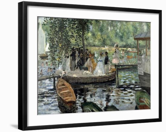 La Grenouillère, 1869-Pierre-Auguste Renoir-Framed Giclee Print