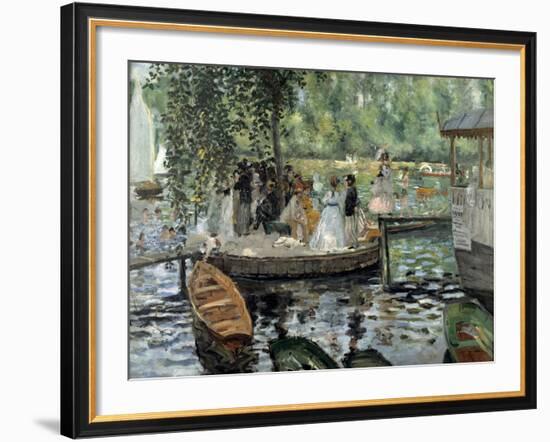 La Grenouillère, 1869-Pierre-Auguste Renoir-Framed Giclee Print
