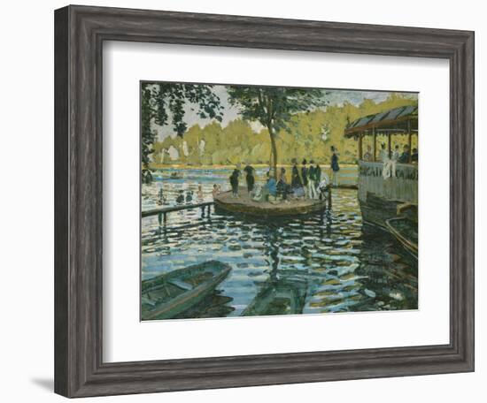 La Grenouillere, 1869-Claude Monet-Framed Giclee Print