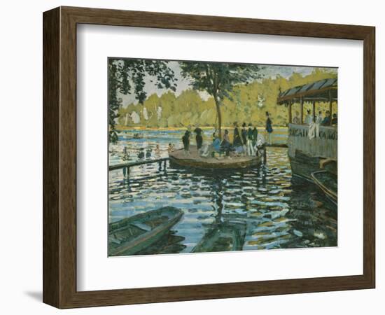 La Grenouillere, 1869-Claude Monet-Framed Giclee Print