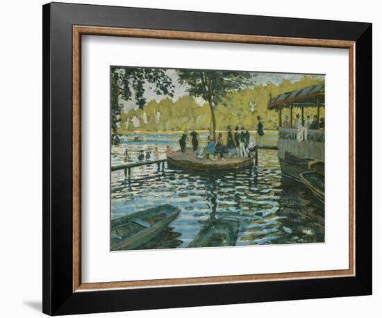 La Grenouillere, 1869-Claude Monet-Framed Giclee Print