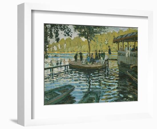 La Grenouillere, 1869-Claude Monet-Framed Giclee Print