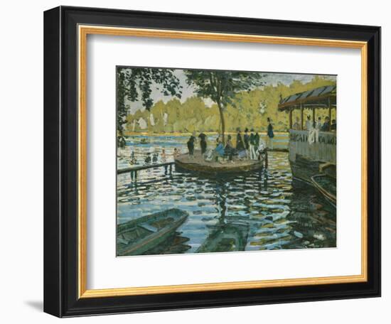 La Grenouillere, 1869-Claude Monet-Framed Giclee Print