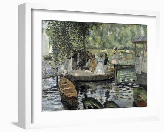 La Grenouillere, 1869-Pierre-Auguste Renoir-Framed Giclee Print