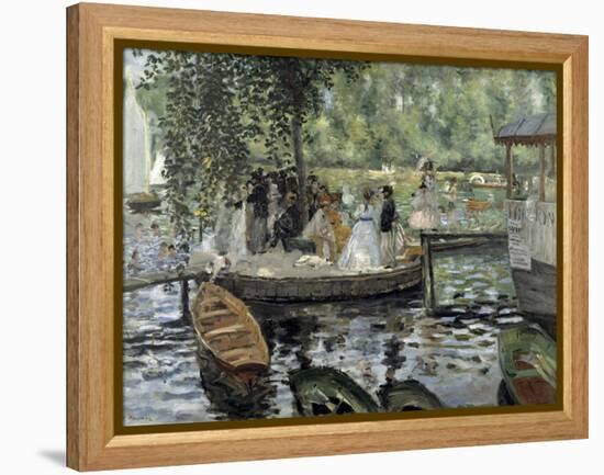 La Grenouillere, 1869-Pierre-Auguste Renoir-Framed Premier Image Canvas