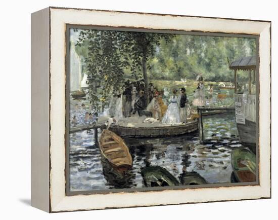 La Grenouillere, 1869-Pierre-Auguste Renoir-Framed Premier Image Canvas