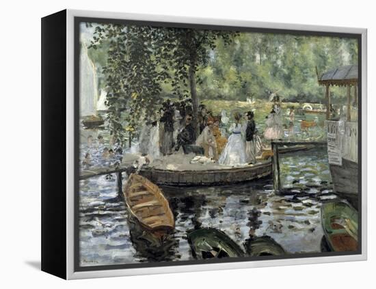 La Grenouillere, 1869-Pierre-Auguste Renoir-Framed Premier Image Canvas