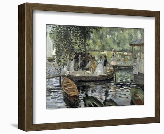 La Grenouillere, 1869-Pierre-Auguste Renoir-Framed Giclee Print