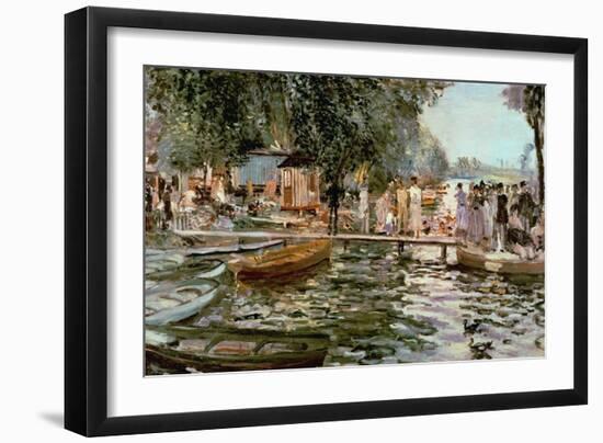 La Grenouillere, 1869-Pierre-Auguste Renoir-Framed Giclee Print