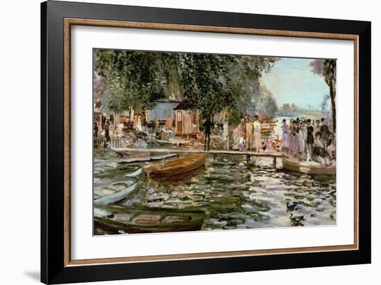 La Grenouillere, 1869-Pierre-Auguste Renoir-Framed Giclee Print