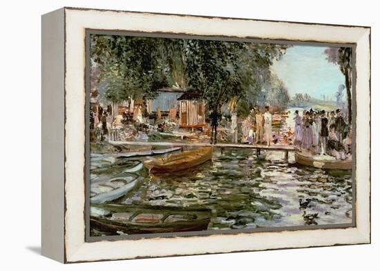 La Grenouillere, 1869-Pierre-Auguste Renoir-Framed Premier Image Canvas