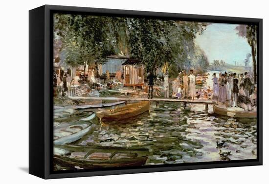 La Grenouillere, 1869-Pierre-Auguste Renoir-Framed Premier Image Canvas