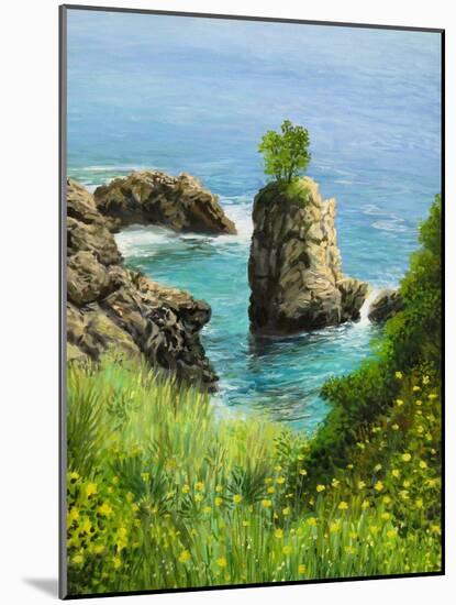 La Grotta On Island Corfu-kirilstanchev-Mounted Art Print