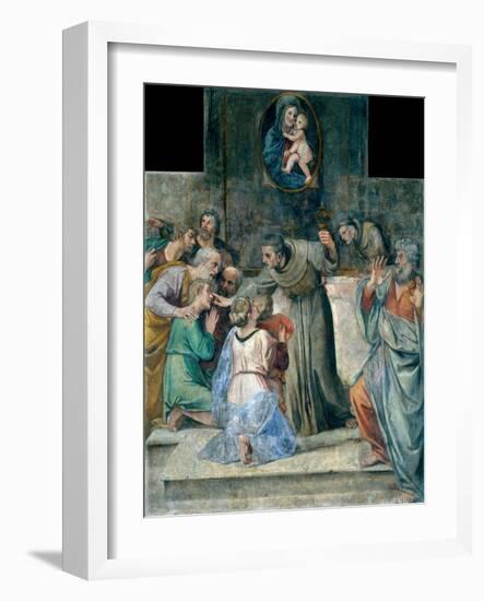 La Guerison Des Aveugles De Naissance (Healing the Blind at Birth) - Peinture De Annibale Carracci-Annibale Carracci-Framed Giclee Print