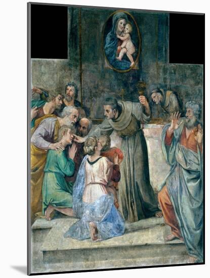La Guerison Des Aveugles De Naissance (Healing the Blind at Birth) - Peinture De Annibale Carracci-Annibale Carracci-Mounted Giclee Print