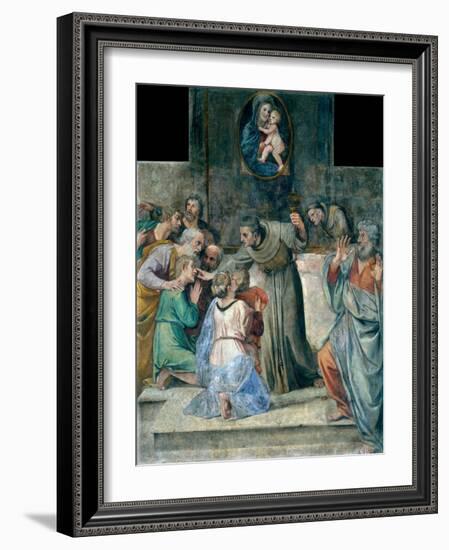 La Guerison Des Aveugles De Naissance (Healing the Blind at Birth) - Peinture De Annibale Carracci-Annibale Carracci-Framed Giclee Print
