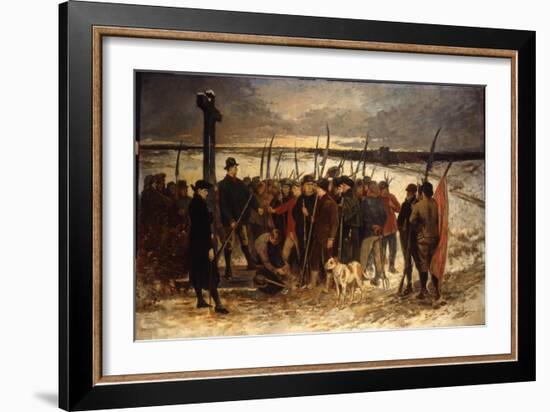 La Guerre Des Paysans (Le Rassemblement), C.1875-Constantin Emile Meunier-Framed Giclee Print