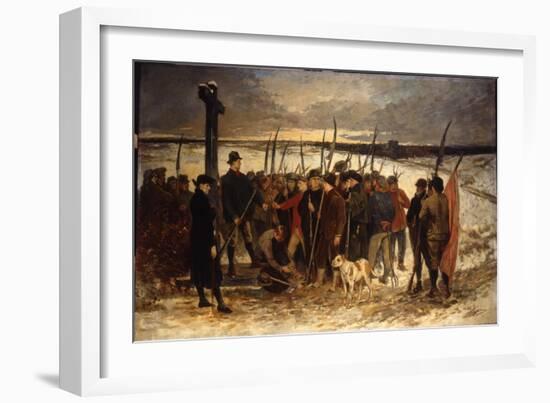 La Guerre Des Paysans (Le Rassemblement), C.1875-Constantin Emile Meunier-Framed Giclee Print