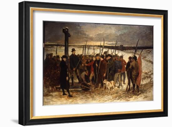 La Guerre Des Paysans (Le Rassemblement), C.1875-Constantin Emile Meunier-Framed Giclee Print