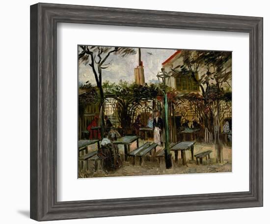 La Guinguette in Montmartre, c.1886-Vincent van Gogh-Framed Giclee Print