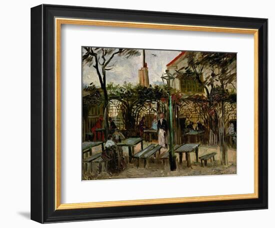 La Guinguette in Montmartre, c.1886-Vincent van Gogh-Framed Giclee Print