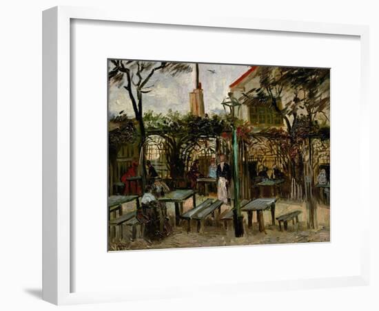 La Guinguette in Montmartre, c.1886-Vincent van Gogh-Framed Premium Giclee Print