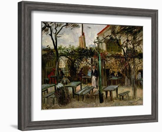 La Guinguette in Montmartre, c.1886-Vincent van Gogh-Framed Giclee Print