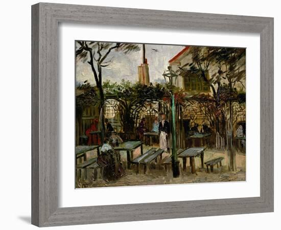 La Guinguette in Montmartre, c.1886-Vincent van Gogh-Framed Giclee Print