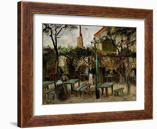 La Guinguette in Montmartre, c.1886-Vincent van Gogh-Framed Giclee Print