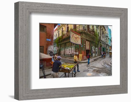 La Habana Vieja (Old Havana), Havana, Cuba, West Indies, Caribbean, Central America-Alan Copson-Framed Photographic Print