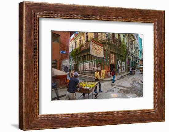 La Habana Vieja (Old Havana), Havana, Cuba, West Indies, Caribbean, Central America-Alan Copson-Framed Photographic Print