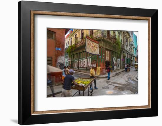 La Habana Vieja (Old Havana), Havana, Cuba, West Indies, Caribbean, Central America-Alan Copson-Framed Photographic Print