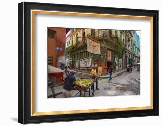 La Habana Vieja (Old Havana), Havana, Cuba, West Indies, Caribbean, Central America-Alan Copson-Framed Photographic Print