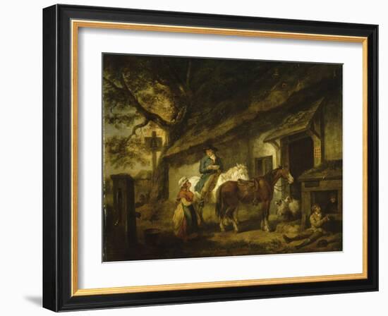 La Halte ("The Public House Door")-George Morland-Framed Giclee Print