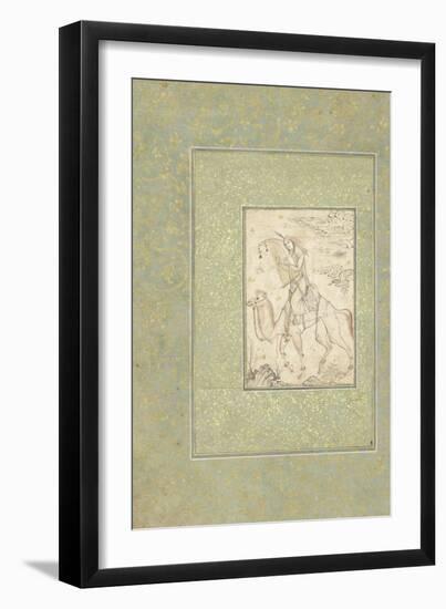 La Harpiste Azadeh à dos de chameau-null-Framed Giclee Print