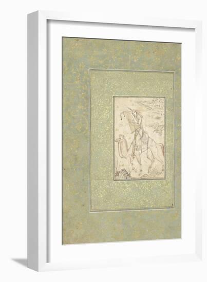 La Harpiste Azadeh à dos de chameau-null-Framed Giclee Print