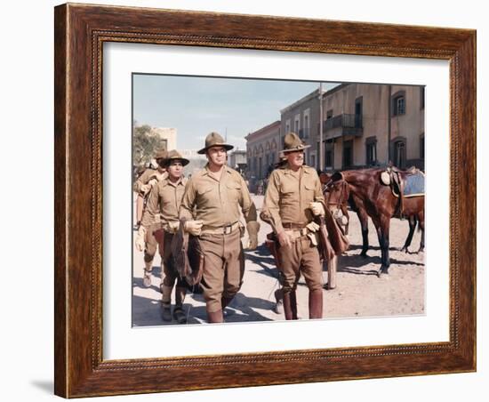 La Horde Sauvage THE WILD BUNCH by Sam Peckinpah with Jaime Sanchez, Ernest Borgnine and William Ho-null-Framed Photo