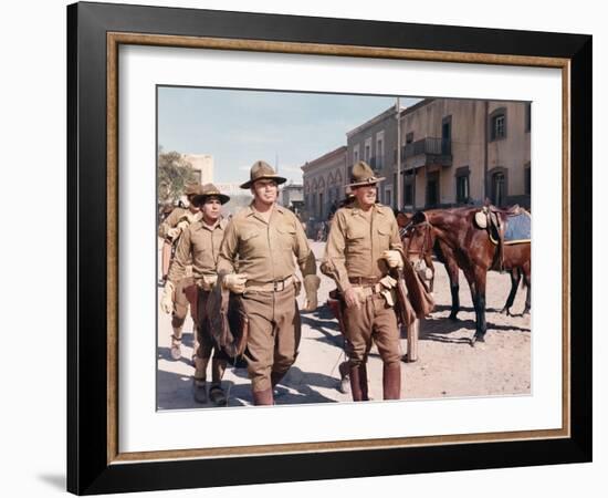 La Horde Sauvage THE WILD BUNCH by Sam Peckinpah with Jaime Sanchez, Ernest Borgnine and William Ho-null-Framed Photo