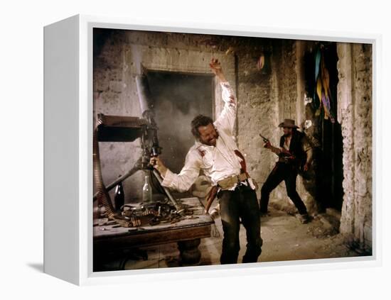 La Horde Sauvage THE WILD BUNCH by Sam Peckinpah with Warren Oates and Ben Johnson, 1969 (photo)-null-Framed Stretched Canvas