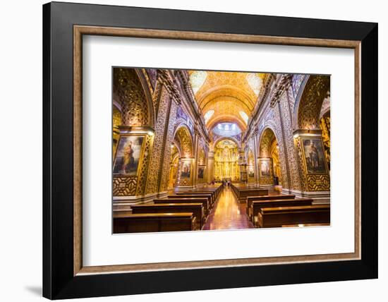 La Iglesia De La Compania De Jesus, City of Quito, Ecuador, South America-Matthew Williams-Ellis-Framed Photographic Print