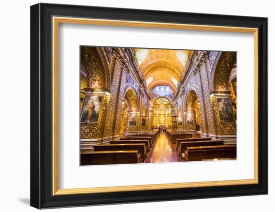 La Iglesia De La Compania De Jesus, City of Quito, Ecuador, South America-Matthew Williams-Ellis-Framed Photographic Print