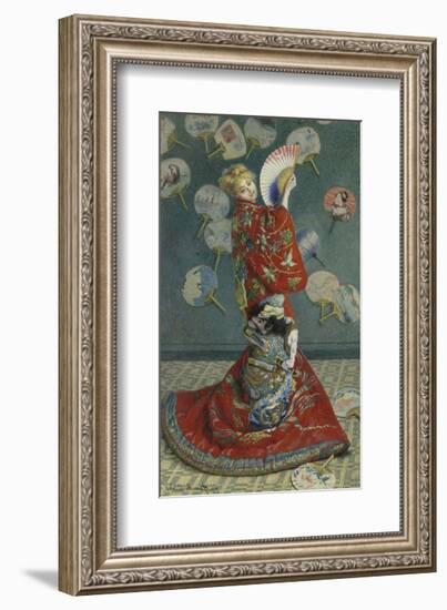 La Japonaise (Camille Monet in Japanese Costume), 1876-Claude Monet-Framed Art Print