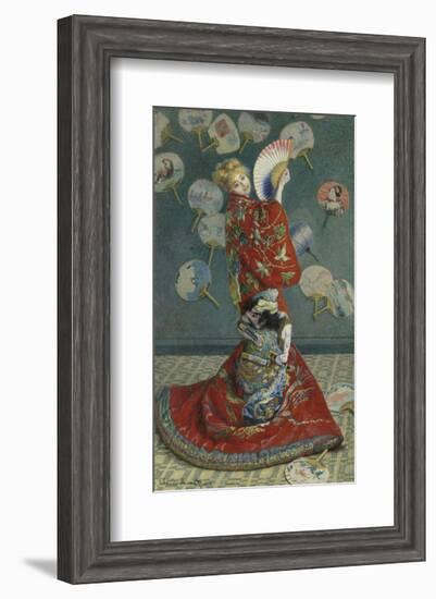 La Japonaise (Camille Monet in Japanese Costume), 1876-Claude Monet-Framed Art Print