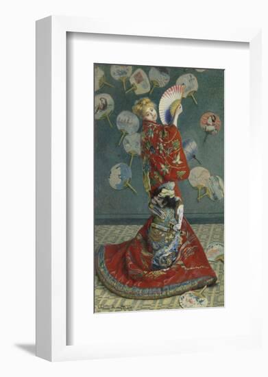 La Japonaise (Camille Monet in Japanese Costume), 1876-Claude Monet-Framed Art Print